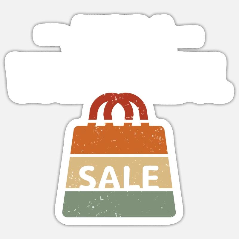 Secondhandladen Secondhand Öko Hipster Gebraucht Sticker Größe S (10 x 10 cm)