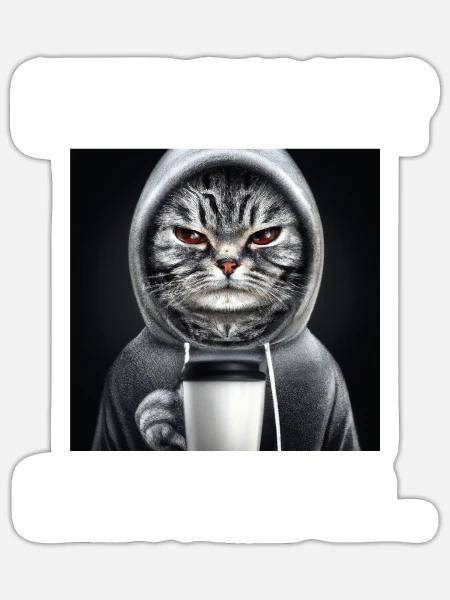 Guten Morgen Ganz Dünnes Eis - Sticker Größe S (10 x 10 cm) - Mattweiß
