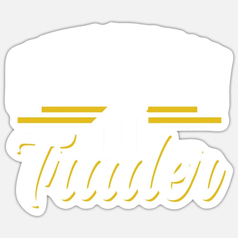 Kryptowährungs Händler Krypto Crypto Trader - Sticker Größe S (10 x 10 cm) - Mattweiß