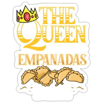 Empanada Argentine Dumpling Espagne - Sticker taille S (10 x 10 cm) - blanc mat - Devant