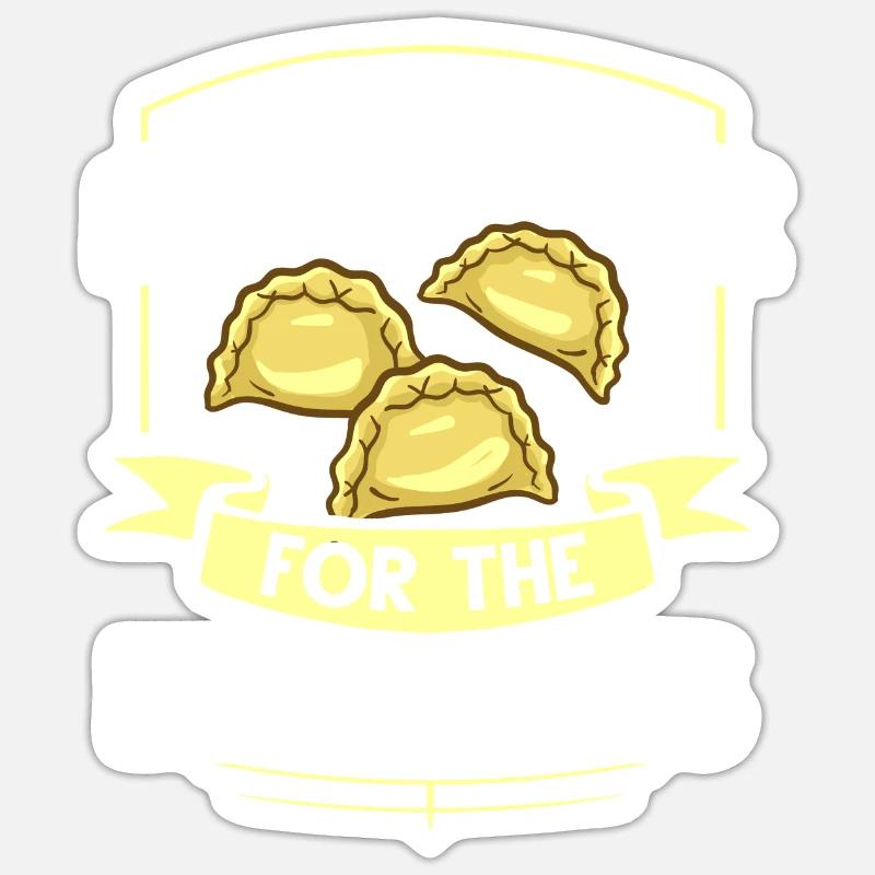Empanada Argentina Dumpling Spain - Sticker size S (10 x 10 cm) - white matte