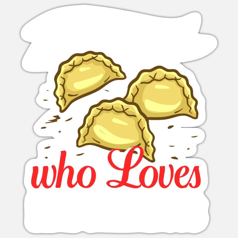 Empanada Argentine Dumpling Espagne - Sticker taille S (10 x 10 cm) - blanc mat