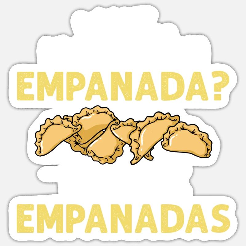 Empanada Argentine Dumpling Espagne - Sticker taille S (10 x 10 cm) - blanc mat