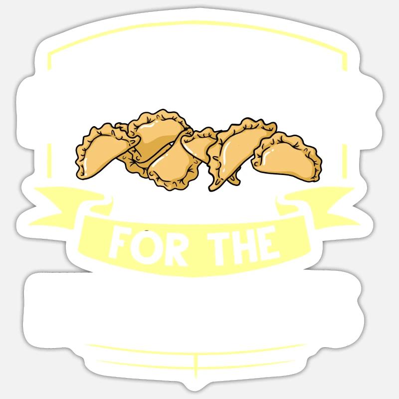 Empanada Argentine Dumpling Espagne - Sticker taille S (10 x 10 cm) - blanc mat