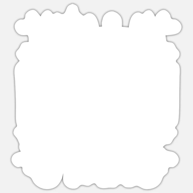 Colonisation spatiale de l’espace - Sticker taille S (10 x 10 cm) - blanc mat