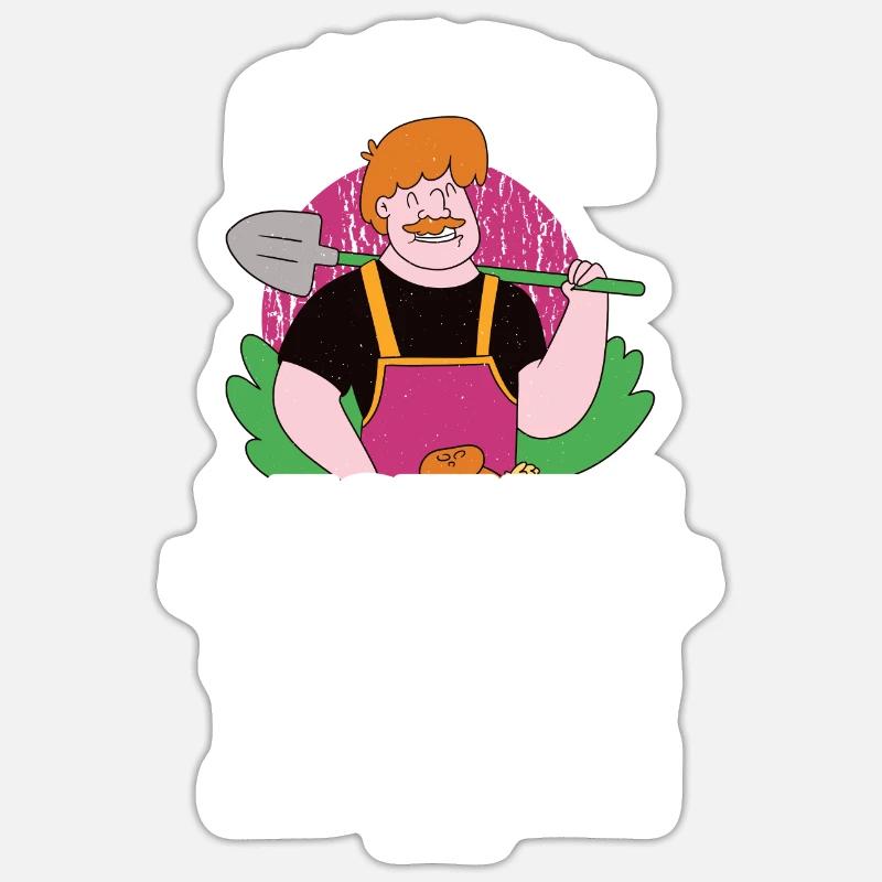 Farming Legends Never Die - Sticker Größe S (10 x 10 cm) - Mattweiß