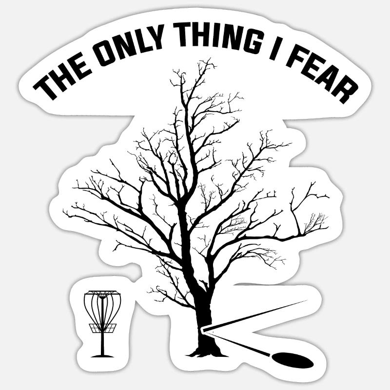 Discgolfer Discgolf Discgolfing Geschenk - Sticker Größe S (10 x 10 cm) - Mattweiß
