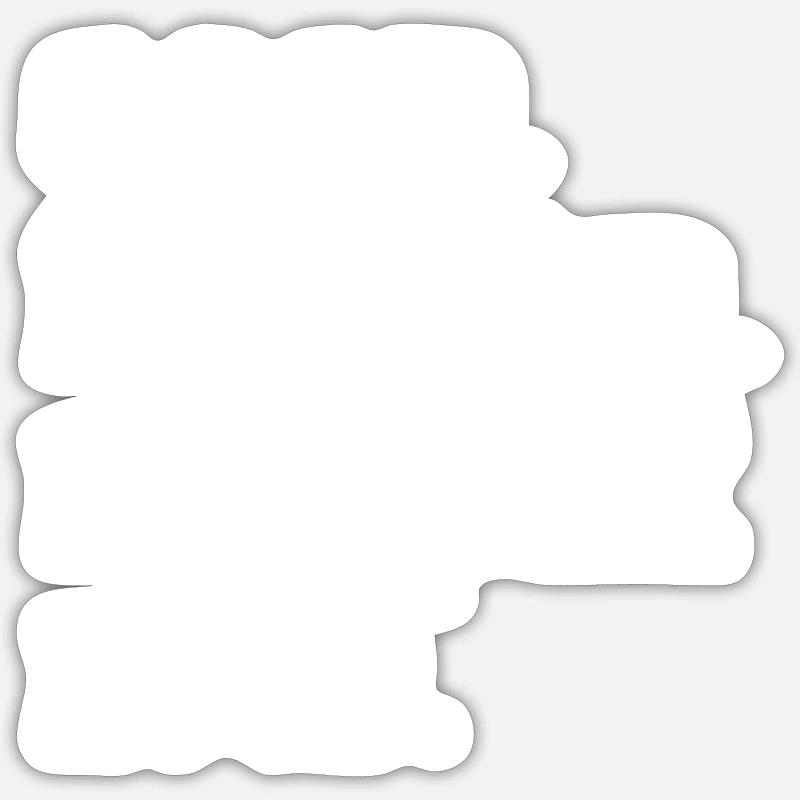 Beagle - Sticker Größe S (10 x 10 cm) - Mattweiß