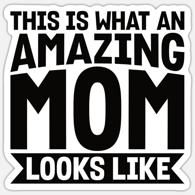 Beste Mama Überhaupt Muttertag Mutter Geschenk Sticker Größe S (10 x 10 cm)