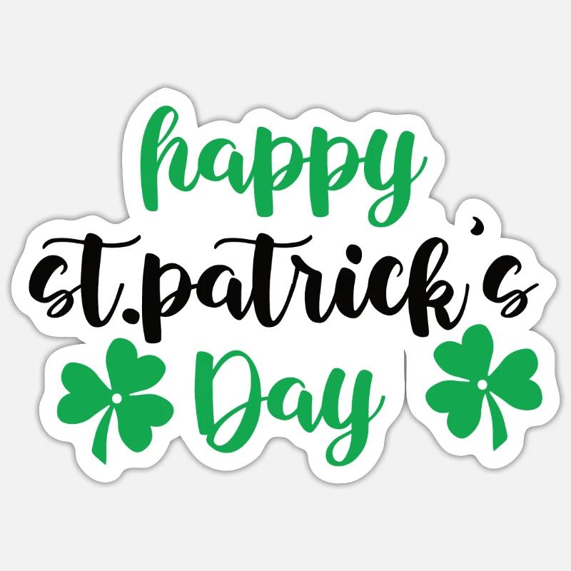 Fête de la Saint-Patrick Sticker taille S (10 x 10 cm)