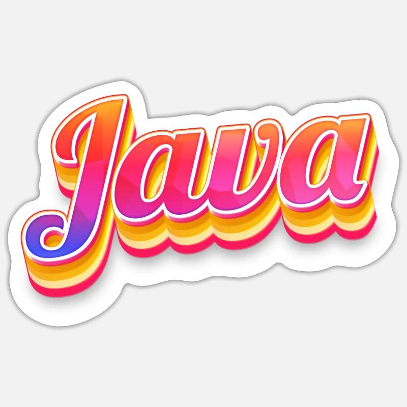 Vintage Indonesien Urlaubsreise Asien Java Sticker Größe S (10 x 10 cm)