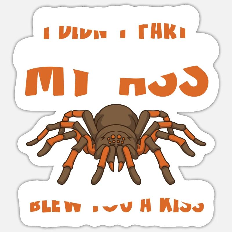 Spider Funny - Sticker size S (10 x 10 cm) - white matte