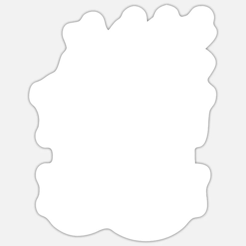 Run - Sticker size S (10 x 10 cm) - white matte
