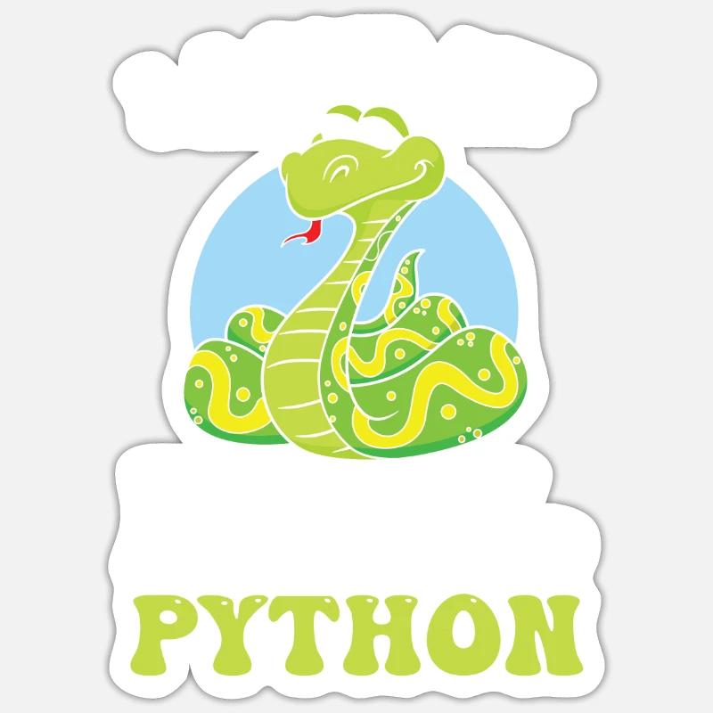 I love my ball python for all snake fans Sticker size S (10 x 10 cm)