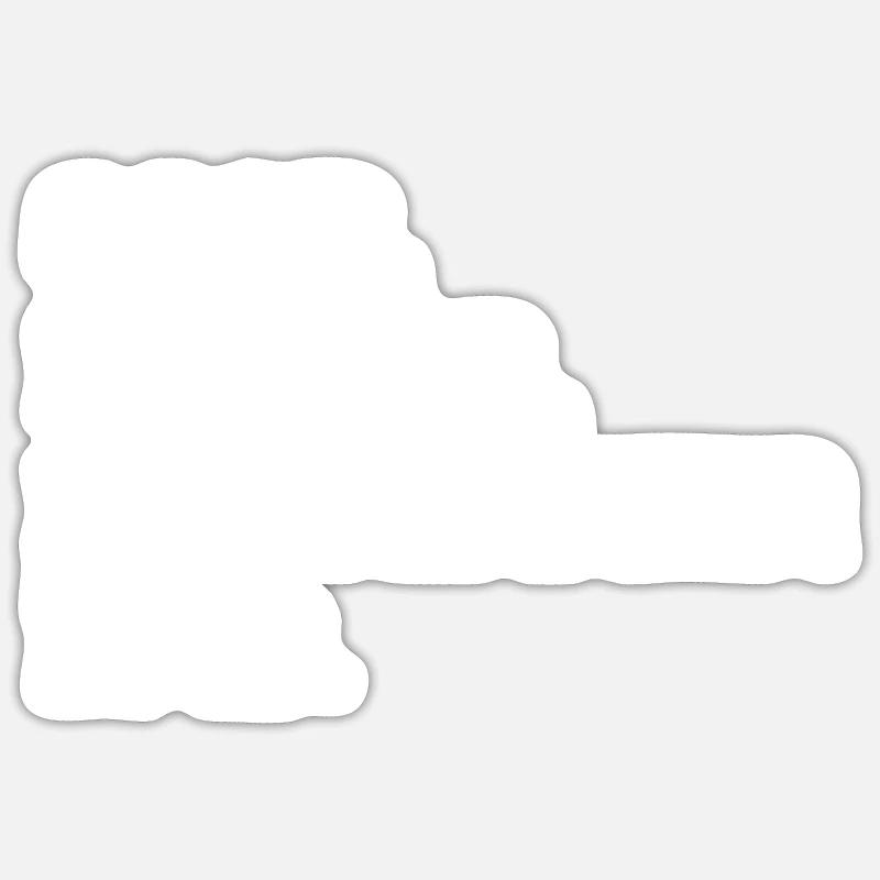 Fox-terrier - Sticker taille S (10 x 10 cm) - blanc mat