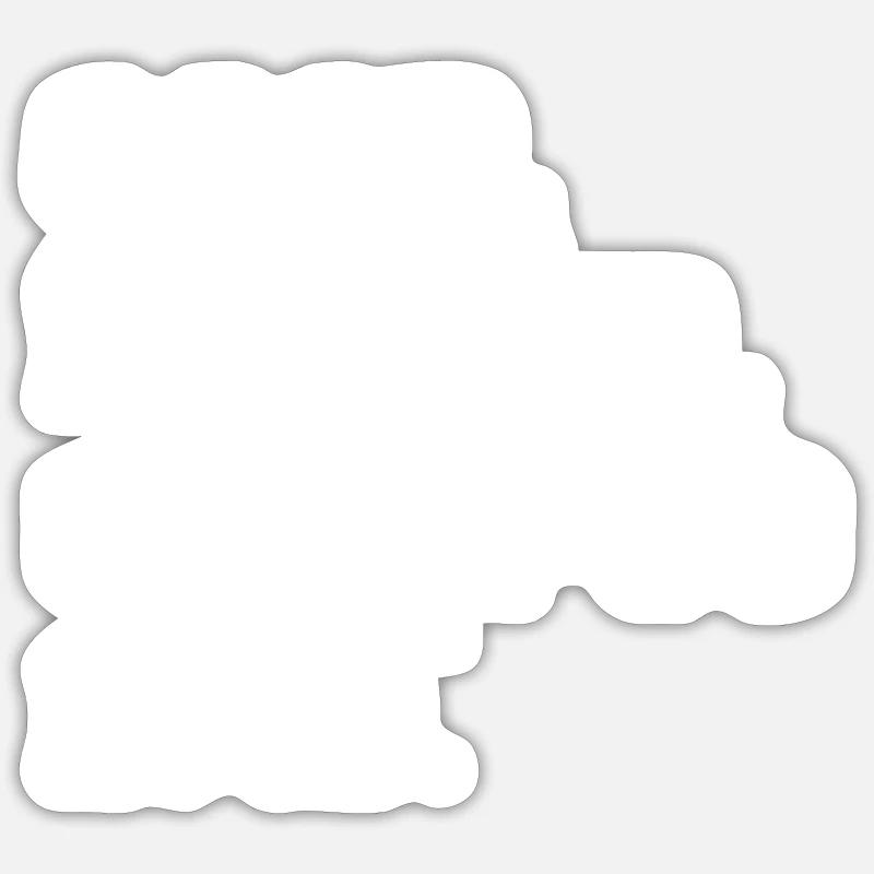 Cavapoo - Sticker Größe S (10 x 10 cm) - Mattweiß