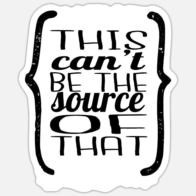 Langage de programmation - Sticker taille S (10 x 10 cm) - blanc mat