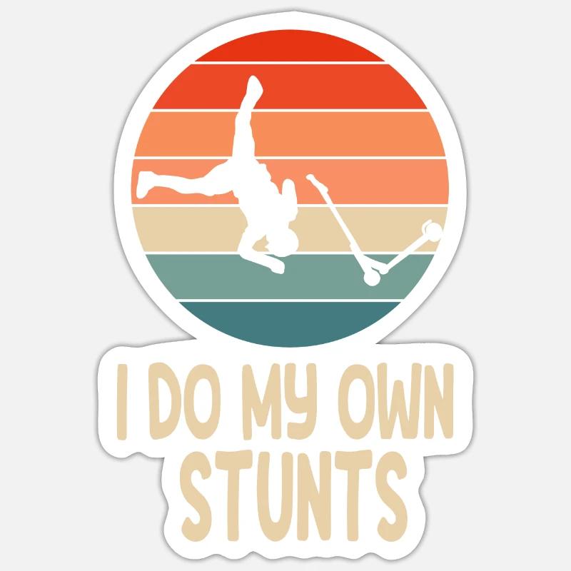 Scooter Roller Tretroller Geschenk Sticker Größe S (10 x 10 cm)