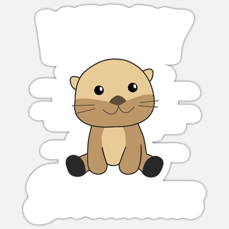 Faultier Weihnachten Weihnachtsgeschenk - Sticker Größe S (10 x 10 cm) - Mattweiß