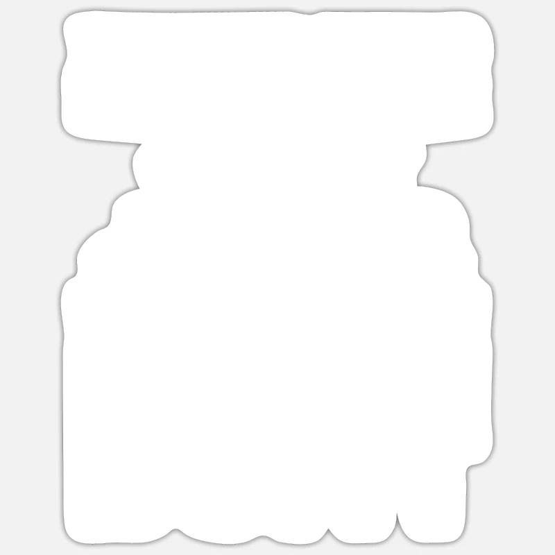 Ponton Pontonierboot Geschenk - Sticker Größe S (10 x 10 cm) - Mattweiß