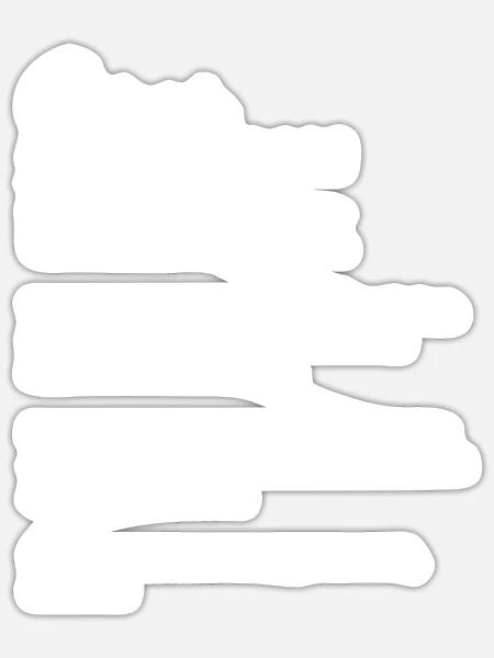 Gabriele Substantiv Namensbedeutung Herkunft - Sticker Größe S (10 x 10 cm) - Mattweiß