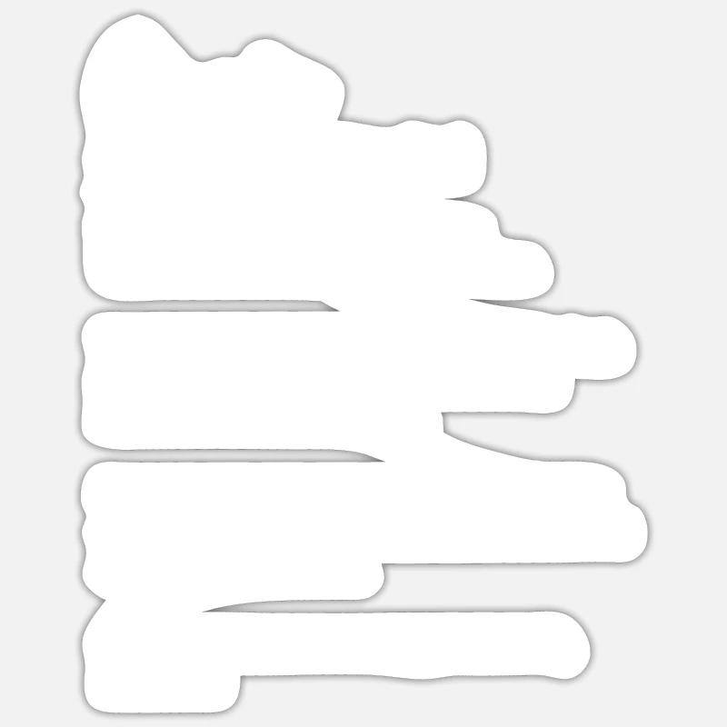 Claudia Substantiv Beste Freundin Geschenk - Sticker Größe S (10 x 10 cm) - Mattweiß