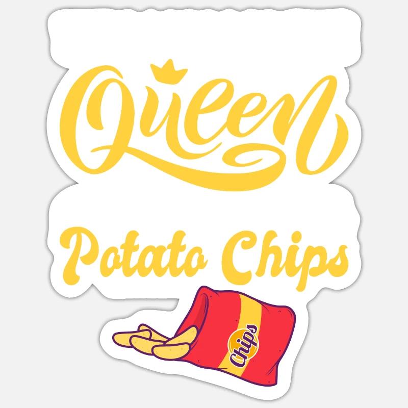 Potato Chips Gift Sticker size S (10 x 10 cm)