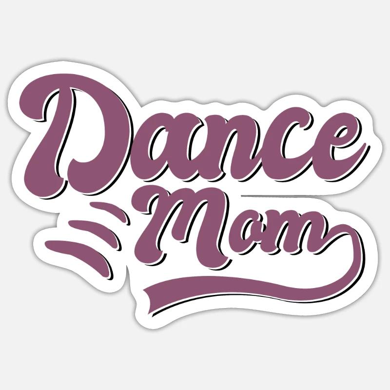 Dancing Mama Gift - Sticker size S (10 x 10 cm) - white matte