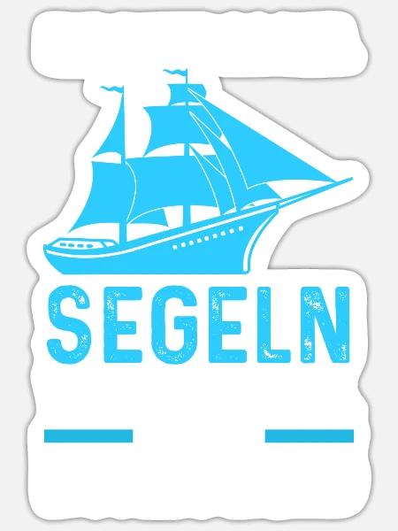 Segeln Rentner Segler Geschenk - Sticker Größe S (10 x 10 cm) - Mattweiß