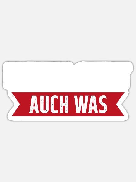 Hinten steht auch was - Sticker Größe S (10 x 10 cm) - Mattweiß