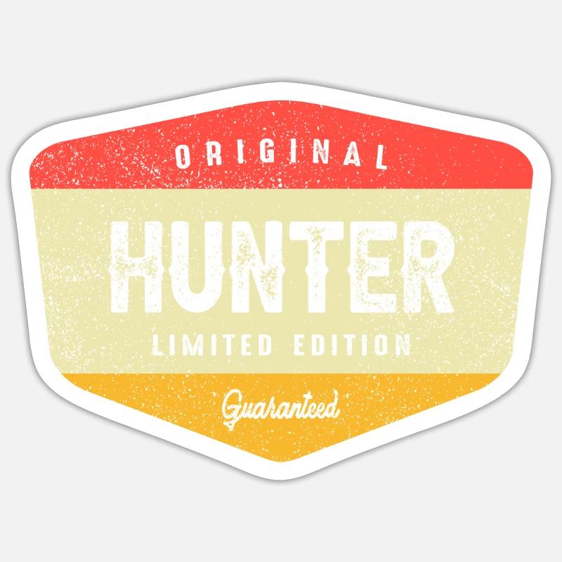 Hunter Personalized Name - Hunter - Sticker size S (10 x 10 cm) - white matte