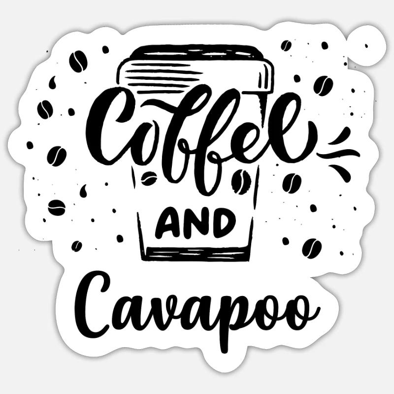 Cavapoo Sticker Größe S (10 x 10 cm)