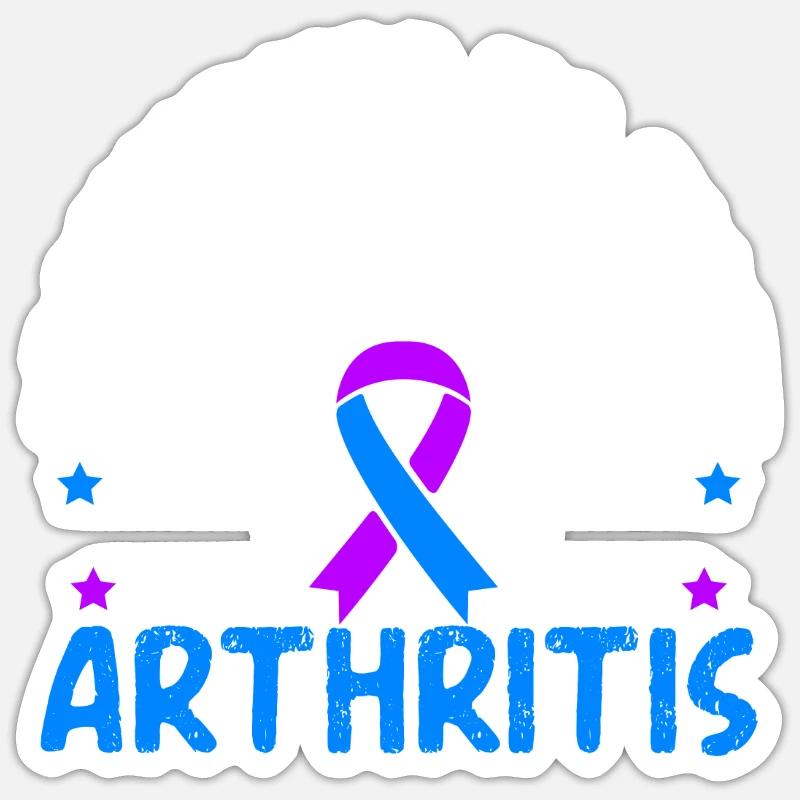 Erdung zur Bekämpfung von Arthritis Warrior Disorder Sticker Größe S (10 x 10 cm)