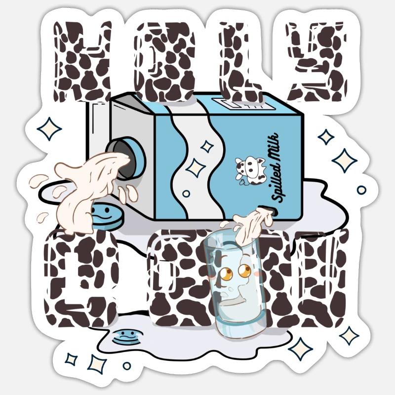 Holy Cow - Cowhide Pattern Sticker size S (10 x 10 cm)