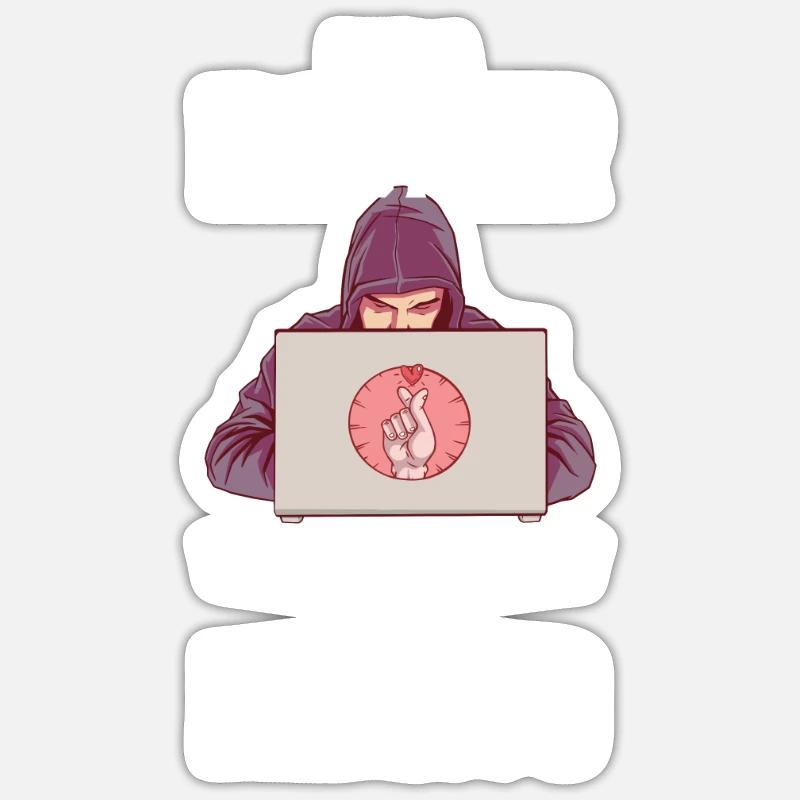 Hacker Programmer Developer Computer Science Sticker size S (10 x 10 cm)