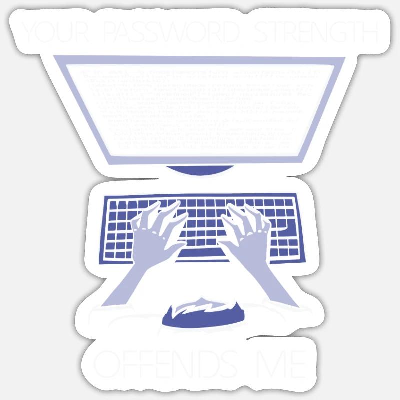 Hacker Programmer Developer Computer Science Sticker size S (10 x 10 cm)