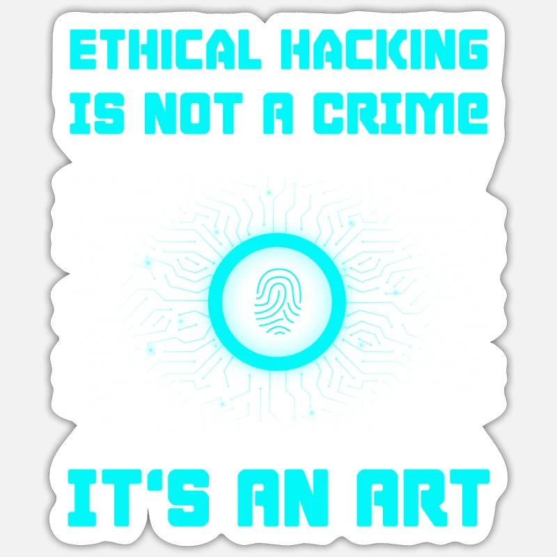 Hacker Programmeur Développeur Informatique Sticker taille S (10 x 10 cm)