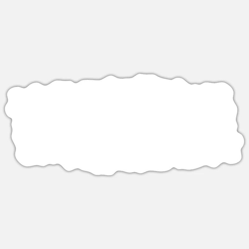 Grunge Rectangle - Coeur - Café - Fer à cheval - - Sticker taille S (10 x 10 cm) - blanc mat