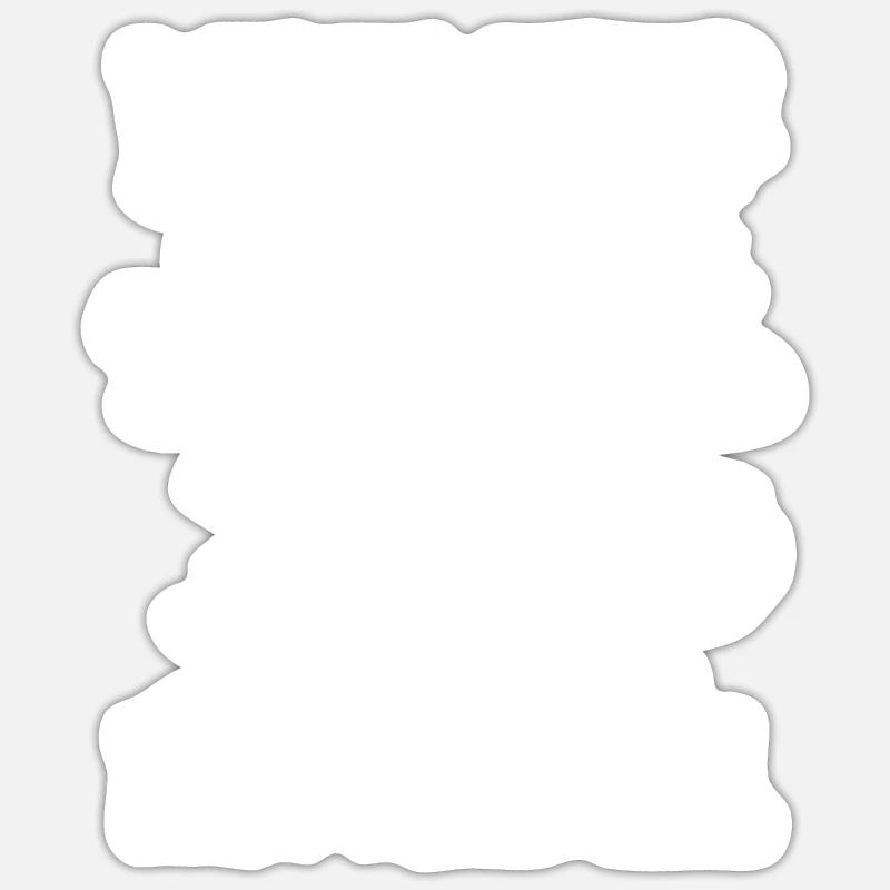 Kettlebell Rollstuhl - Sticker Größe S (10 x 10 cm) - Mattweiß