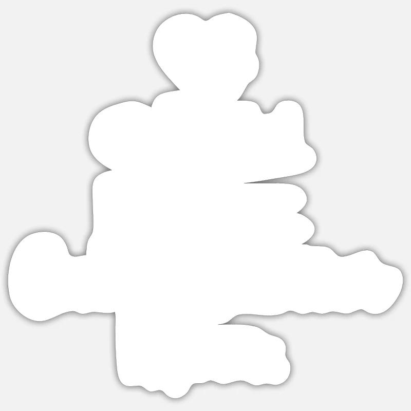 Cairn Terrier - Sticker Größe S (10 x 10 cm) - Mattweiß