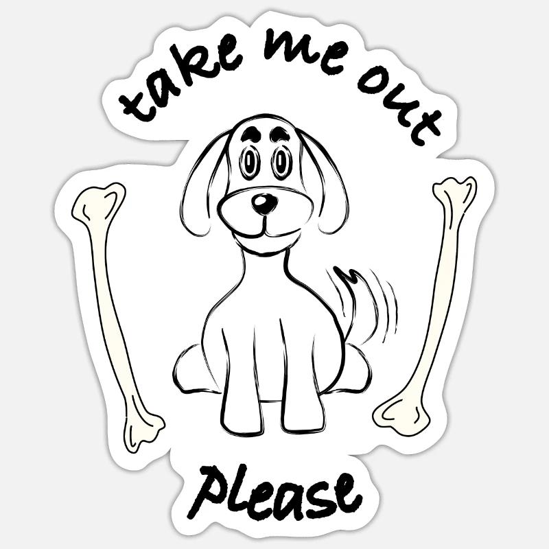 Take me out please Sticker Größe S (10 x 10 cm)