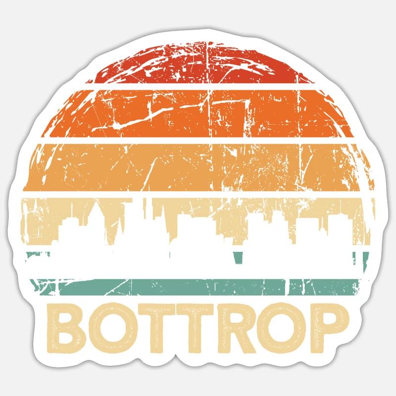 Bottrop - Sticker size S (10 x 10 cm) - white matte