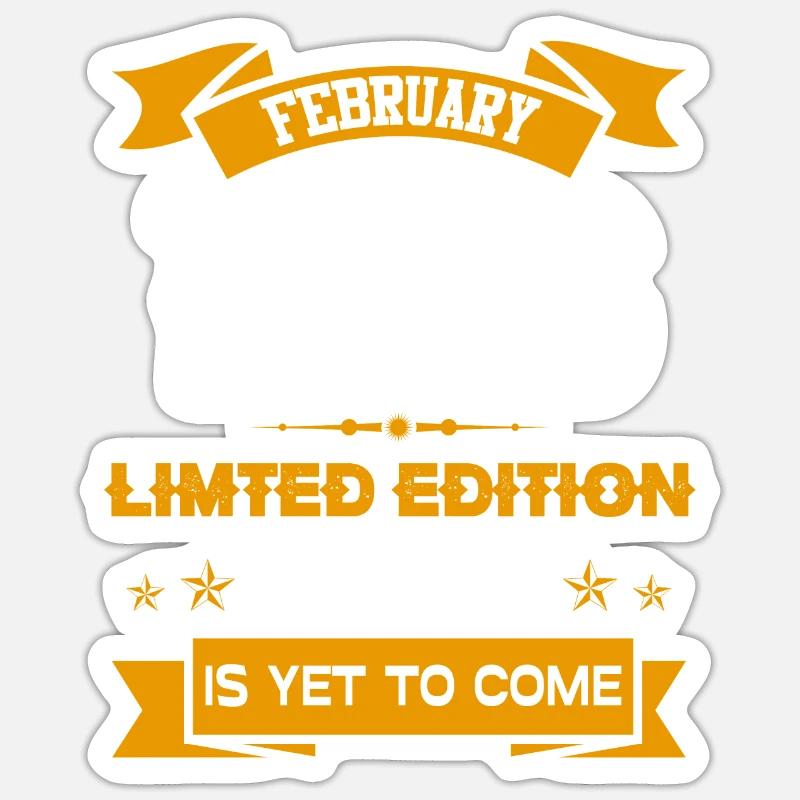 February 1966 Birthday present - Sticker size S (10 x 10 cm) - white matte