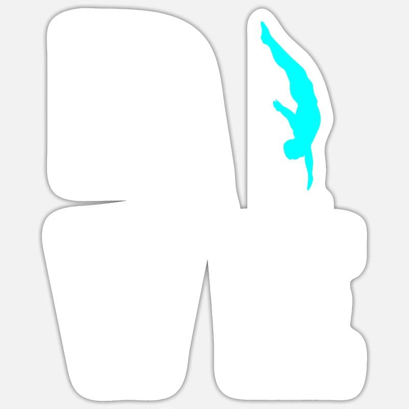 Plongée Plongeuse Fun Sticker taille S (10 x 10 cm)