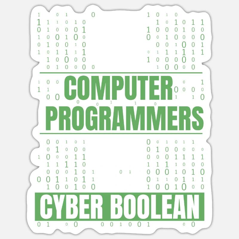 Developer Coder Programmer Funny Sticker size S (10 x 10 cm)