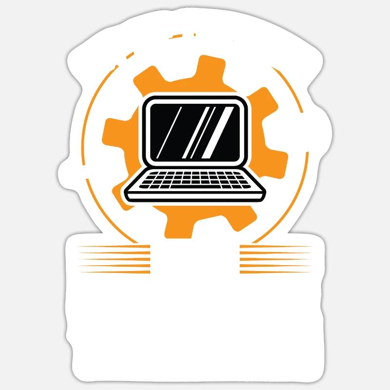 Technischer Support Computertechniker Technischer Sticker Größe S (10 x 10 cm)