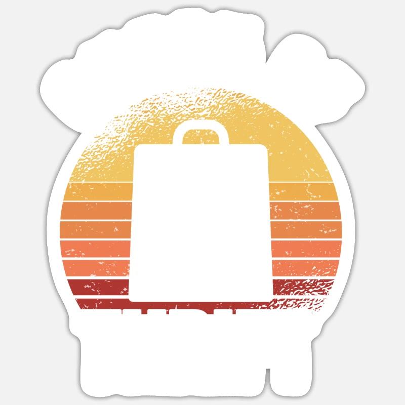 Secondhandladen Secondhand Öko Hipster Gebraucht - Sticker Größe S (10 x 10 cm) - Mattweiß