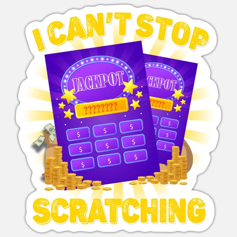 I Can't Stop Scratching - Sticker size S (10 x 10 cm) - white matte
