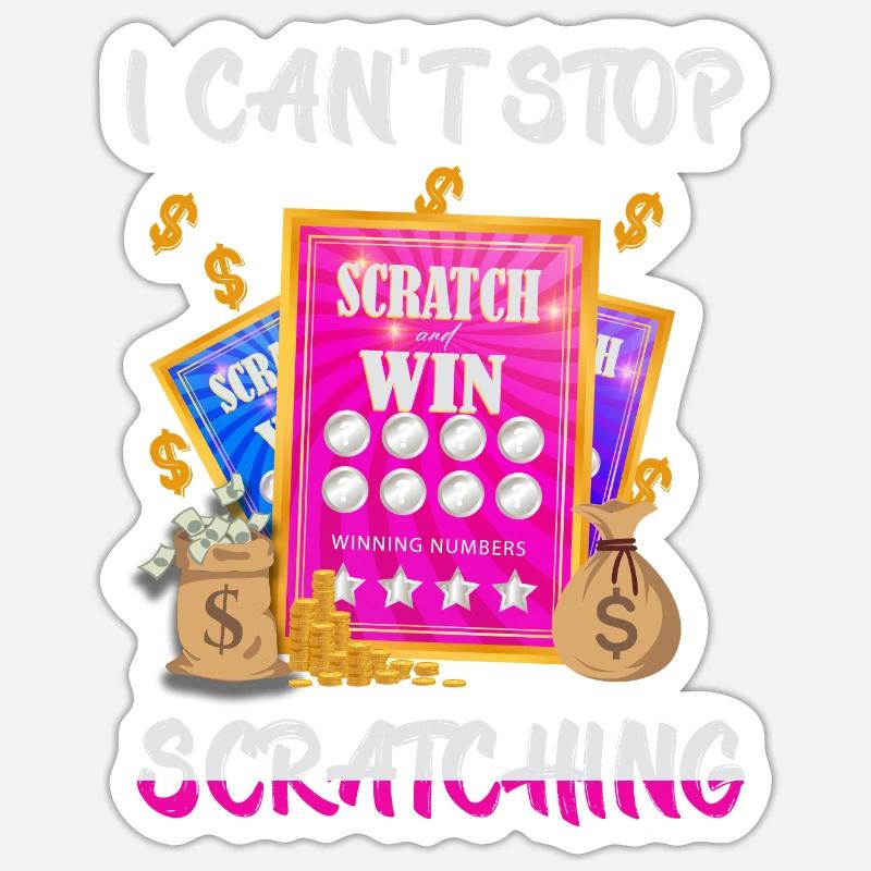 I Can't Stop Scratching - Sticker size S (10 x 10 cm) - white matte