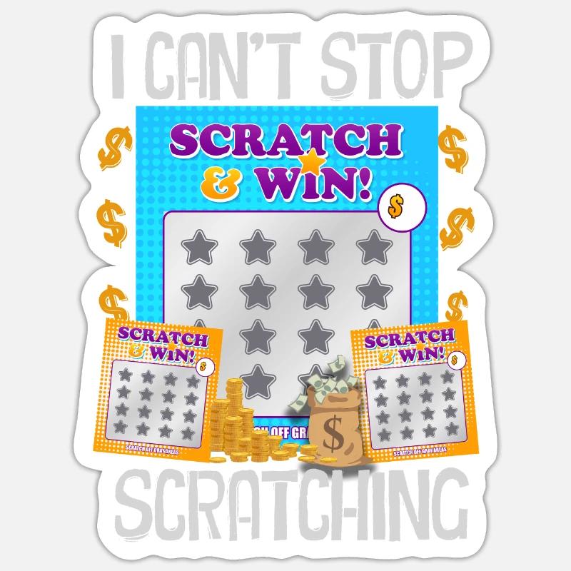 I Can't Stop Scratching - Sticker size S (10 x 10 cm) - white matte